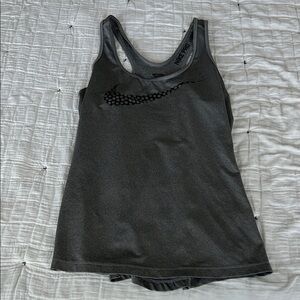 Nike Women's Gray Dri-Fit Tank Top